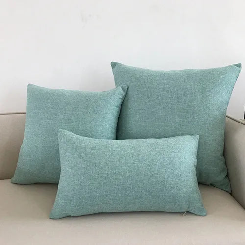 Solid Sofa Cushion Cover 30x50/40x40/45x45/40x60/50x50/55x55/60x60cm Decorative Throw Pillow Case For Car Seat Chair