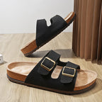 Brand Men Women Sandals Summer Designer Couple Cork Clogs Sandals Luxury Classic Unisex Mules Beach Slide With Adjustable Buckle Lootquake LLC