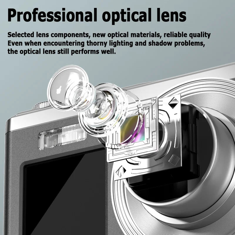 K23 0GB-128GB Dual screen digital camera 4K telescopic lens 16x optical zoom waterproof camera selfie beauty home camera Lootquake LLC