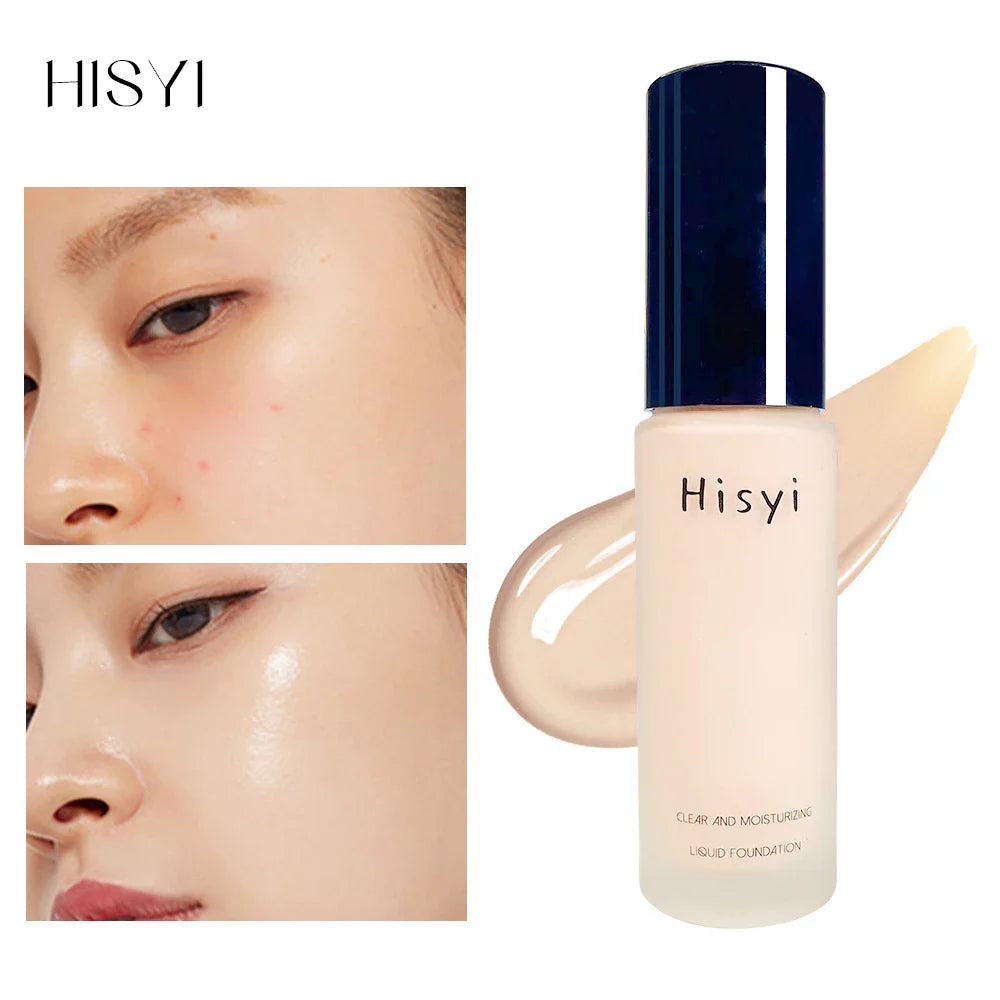 Liquid foundation naturally covers flaws without sticking powder, plain face cream, transparent foundation, conceals blemishes Lootquake LLC