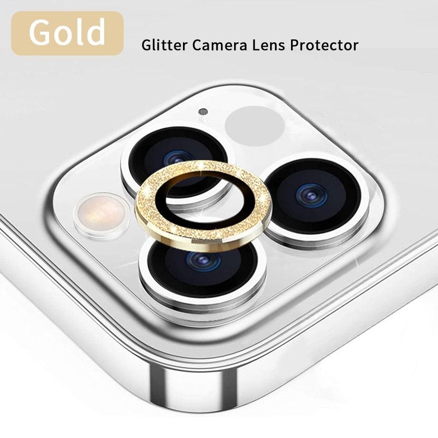 3/1Pcs Luxury Camera Lens Protector For iPhone13 12 11 Pro Max Camera Protective For iPhone 12 13 Mini Back Lens Glass Camera Cover Circle Tempered Glass Protector Stevvex