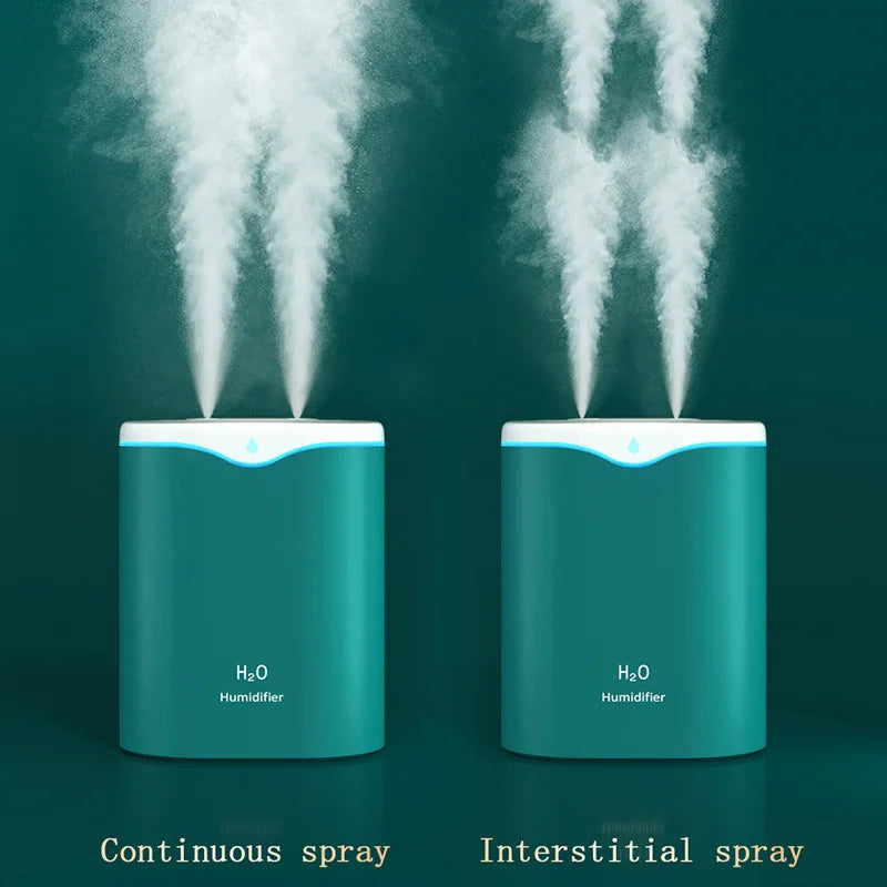 2000ML USB Air Humidifier Double Spray Port Essential Oil Aromatherapy Humificador Cool Mist Maker Fogger Purify for Home Office Lootquake LLC