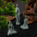 Meditating Buddha Statue Sculpture Natural Stone  Room Ornament Suitable for Office Wine Cooler Decor