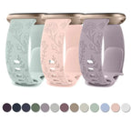Fitbit Versa & Sense Silicone Band - Durable Floral Design - SJB-DIAMOND ELITES