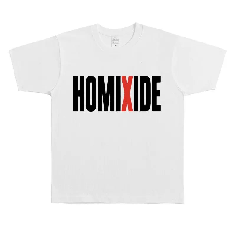 Rapper Homixide Gang Graphic T-shirt Playboi Carti Opium Merch Tshirt Men Women Hip Hop Oversized T Shirts Male Cotton Tops Tees Lootquake LLC