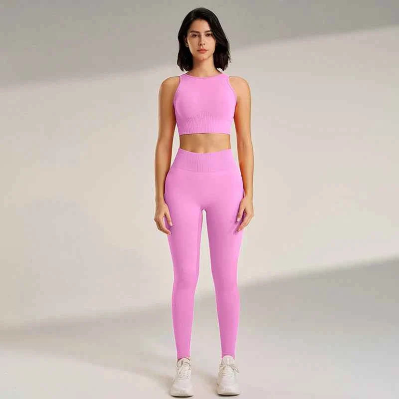Women's High Waisted Leggings and Top THRIXINE