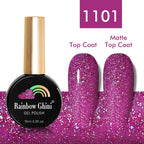 Rainbow Ghini UV LED Glitter Purple Gel Nail Polish 15ml Manicure Art Accessories Nail Glue Supplies for Professionals Varnishes Lootquake LLC