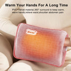 Electric Hot Water Bag Winter Portable Soft Electric Hand Warmer Rechargeable Reusable Explosion-Proof Warming Hand Pillow