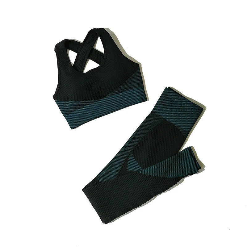 FlexFit Seamless Yoga Set: Comfy, Stylish, Versatile THRIXINE