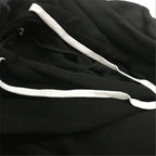 Heart Print Plus Size Hoodie & Sweatpants Set THRIXINE