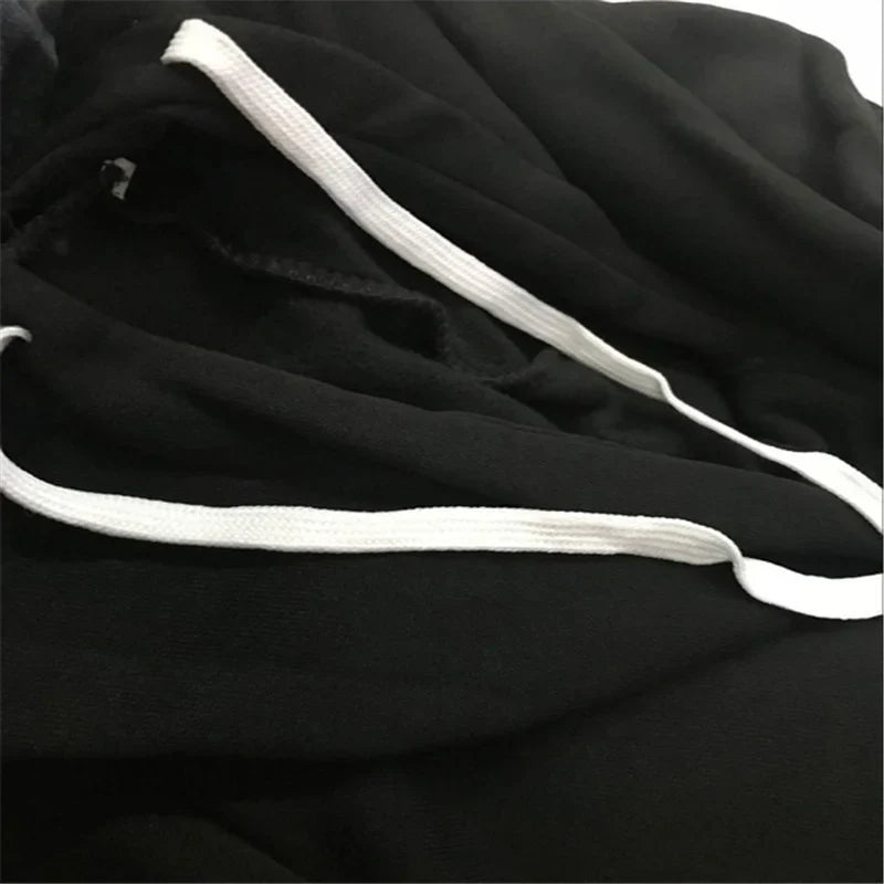 Heart Print Plus Size Hoodie & Sweatpants Set THRIXINE