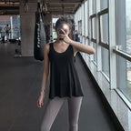 Women's Beautiful Open Back Loose fit Top THRIXINE