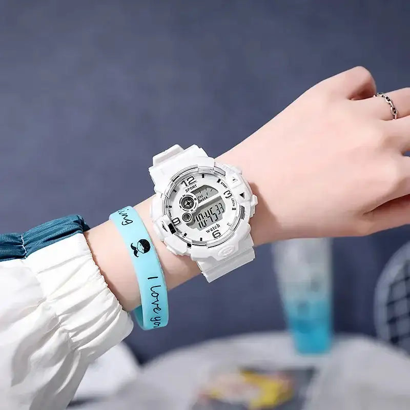 New Minimalist Student Sports Waterproof Electronic Watch Children Luminous Multifunctional Electronic Watches for Women and Men