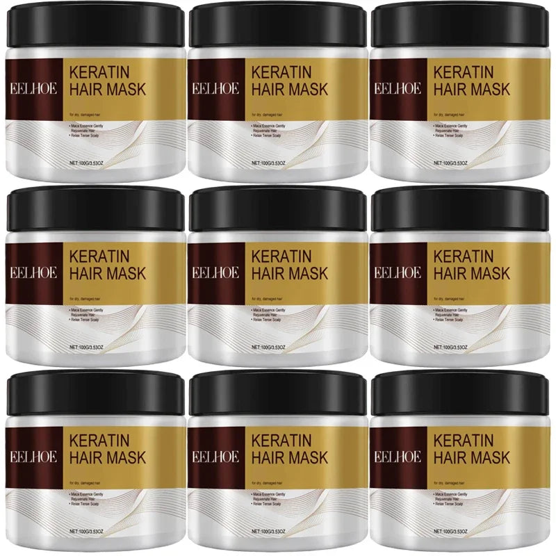 Collagen Hair Mask Keratin Hair Treatment Deep Repair Argan Oil Collagen Essence Keratin Conditioner For Dry Damaged Hair 100G Lootquake LLC