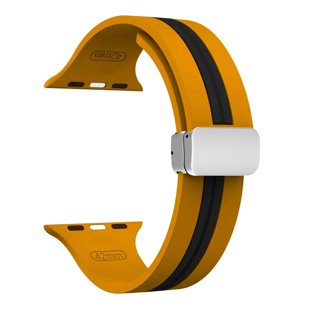 Apple Watch Silicone Strap - Durable Magnetic Closure Design - SJB-DIAMOND ELITES
