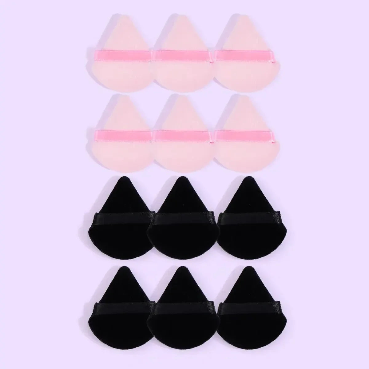 Wholesale 10/ 12 Pcs Triangle Powder Puff Wet Dry Use For Loose Powder Liquid Cosmetic Soft Plush Powder Puff Makeup Foundation Lootquake LLC