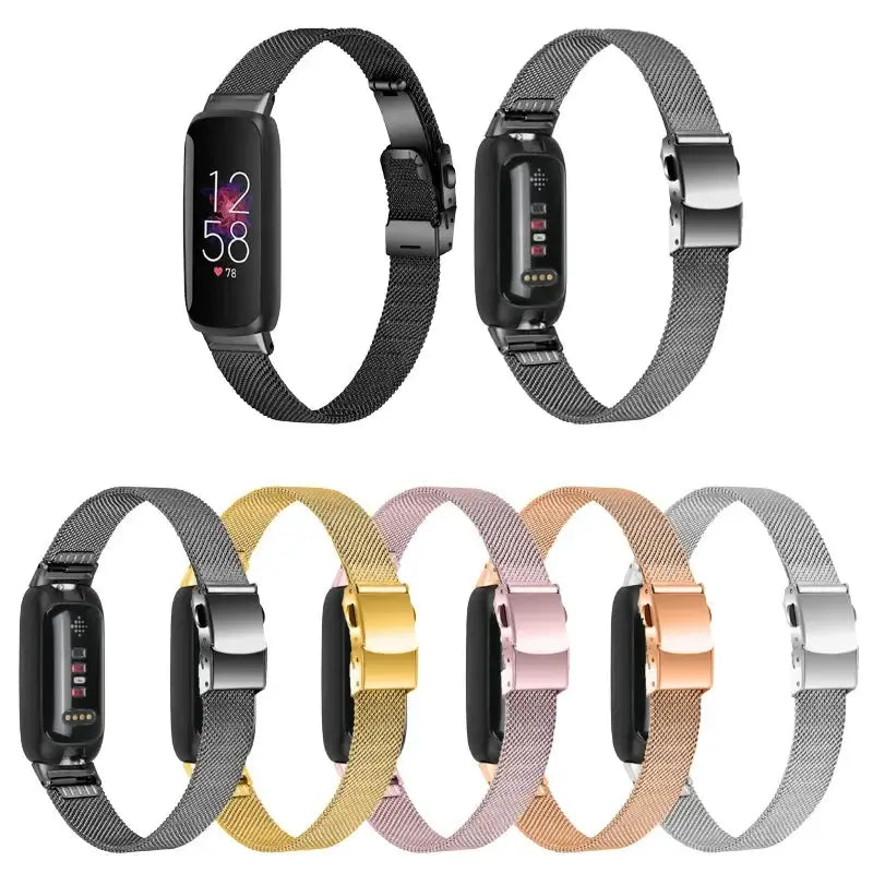 Fitbit Inspire 3 Thin Stainless Steel Band – Sleek Minimalist Metal Strap - SJB-DIAMOND ELITES