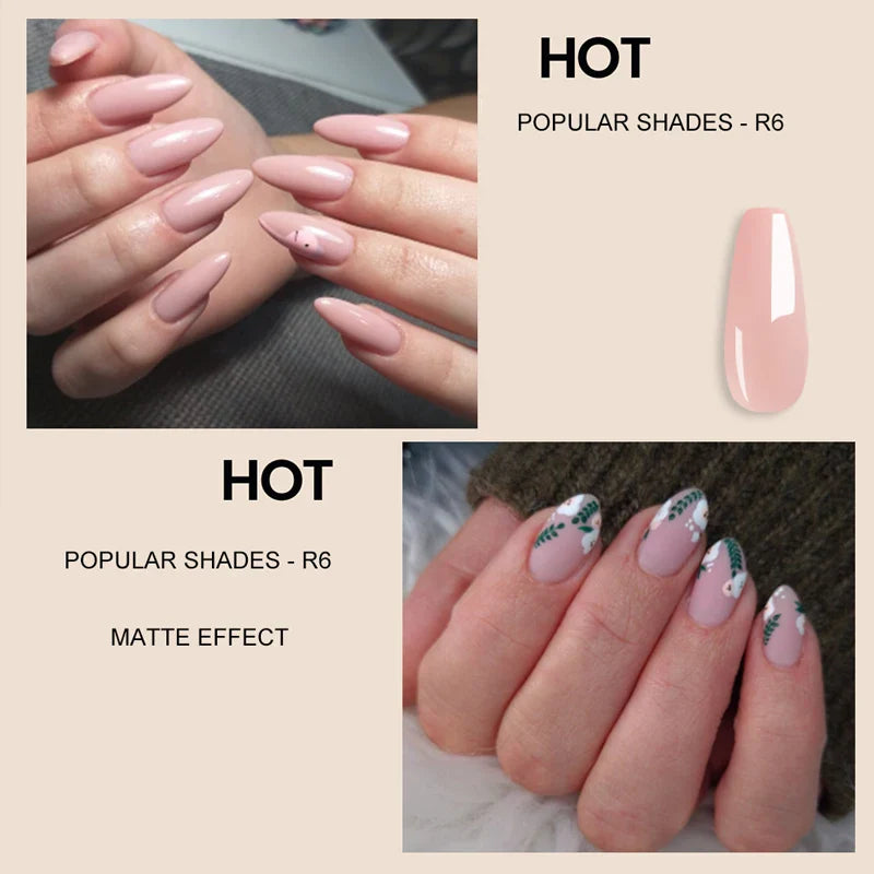 Milky White Rubber Base Gel Polish Nude Pink Base for Gel Varnish Semipermanent Natural Color Gellac Nails Art uv led Enamel Lak Lootquake LLC