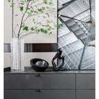 Decorations for Home Living Room Office Mini Thinker Sculpture Ornaments Resin Black Modern Abstract Sculptures Desktop