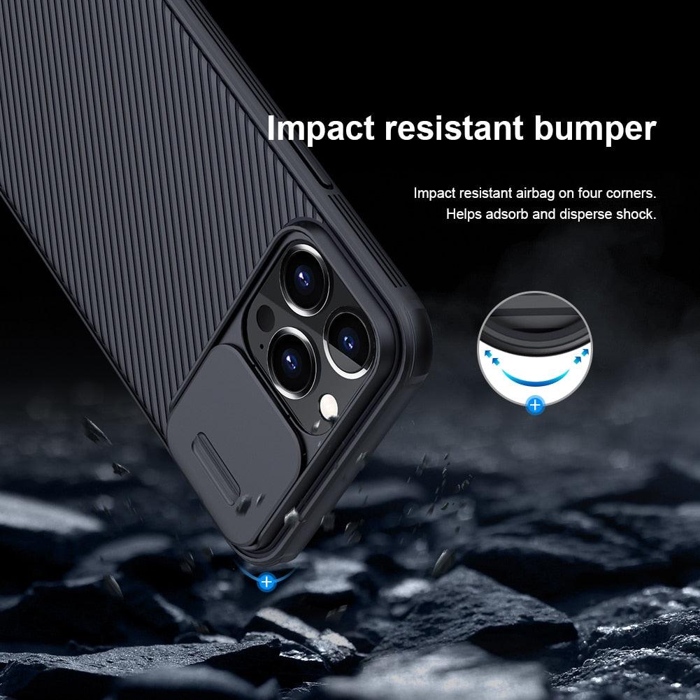 Unique Camera Protection Case for iPhone 14 Pro Max / for iPhone 13 Pro with Slide Camera Cover Protector Hard Cover 12 mini Slim Fit Thin Protective Shockproof Cover with Slide Camera Cover Stevvex