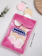 16/ Pack, colorful dry and wet makeup powder puff, round makeup sponge soft facial foundation and make-up tools. Lootquake LLC