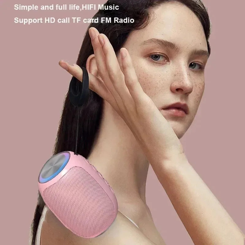 Speaker Bluetooth pink strong function portable Bluetooth speaker outdoor speaker waterproof 10W bass support TF card Lootquake LLC