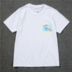 New Summer Hip Hop T Shirt Men Women Cactus Jack Harajuku T-Shirts WISH YOU WERE HERE Letter Print Tee Tops Lootquake LLC