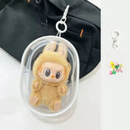 Labubu Protect Case 15cm Labubu Sitting Party Cotton Doll Shoulder Pain Bag PVC Storage Bag Labubu Walk Bag Dustproof Lootquake LLC