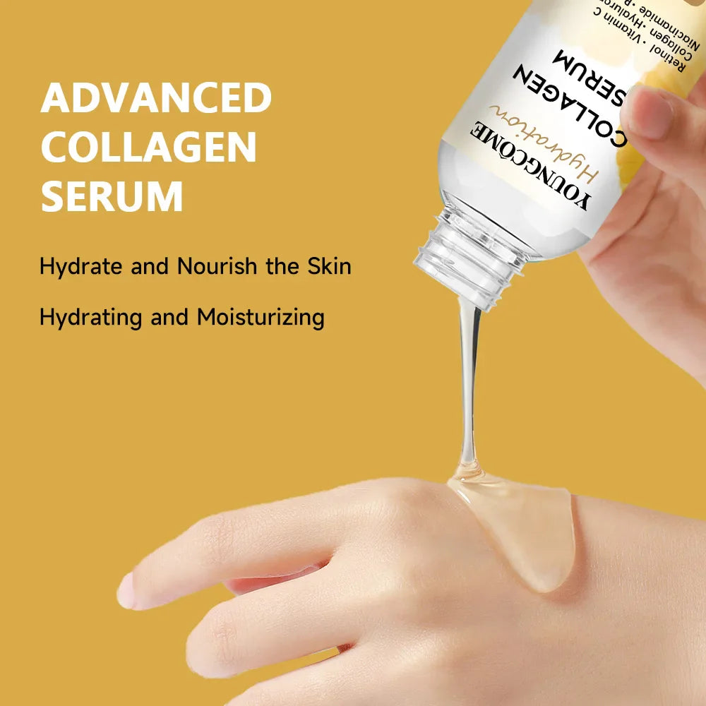 Collagen Face Serum Skincare Facial Essence Liquid Moisturizing Soothing Nourishing Face Serum Pore Shrink Skin Care Korea 2025 Lootquake LLC