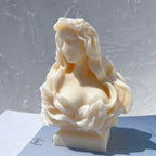 Beautiful Lady Statue Candle Mold Goddess Female Bust Silicone Molds Greek Art Woman Sculpture Soy Wax Tool Lootquake LLC