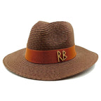 Straw summer hat French elegant ladies seaside travel sun hat Hepburn style wide brim hat  햇빛가리개 모자 모자