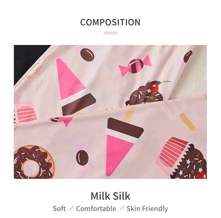 Women's Sleepwear Cozy Heart Print Relaxed Fit Pajama Set Short Sleeve Tee Top & Pants Nightwear 2 Piece Pyjama for All Seasons Lootquake LLC