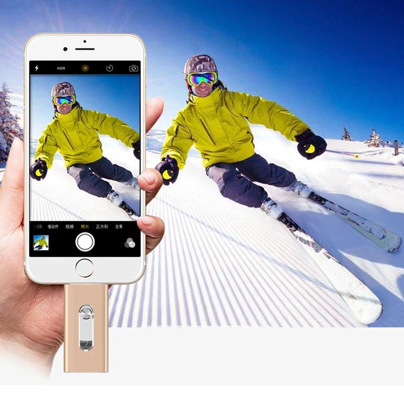 For iPhone 512GB USB Flash Drive 256G 128GB USB 3.0 Sticks External Storage Pen Drive Phone Android PC Copy Photo Videos Files