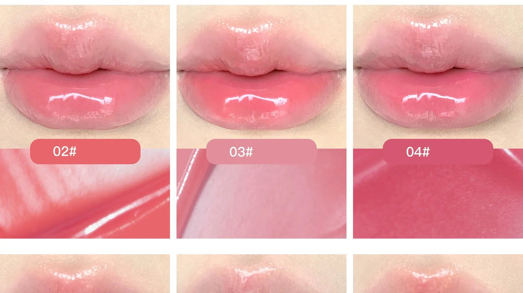 FLORTTE 10-Color Lip Palette Lip Gloss and Lipstick Glossy Moisturizing Pigmented Multifunctional Easy to Apply Lootquake LLC