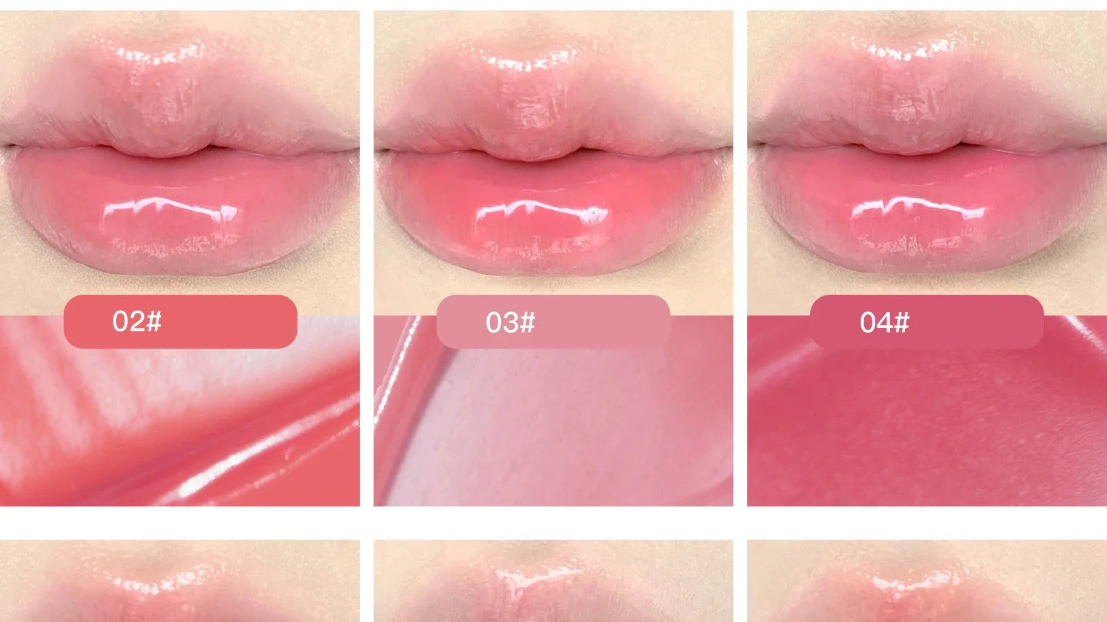 FLORTTE 10-Color Lip Palette Lip Gloss and Lipstick Glossy Moisturizing Pigmented Multifunctional Easy to Apply Lootquake LLC