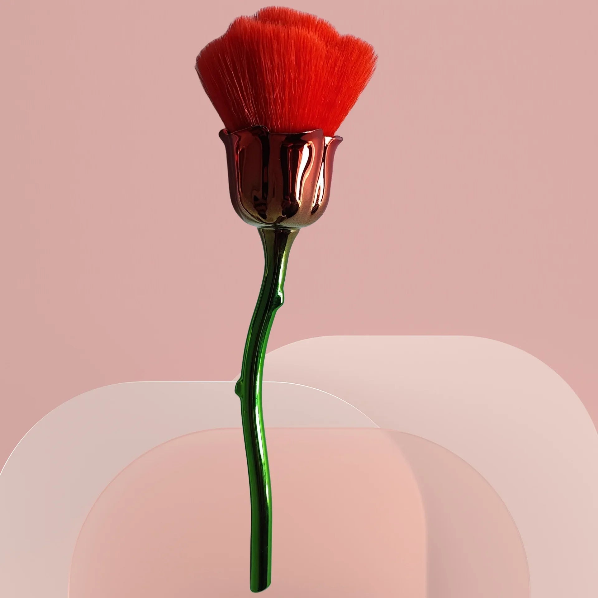 1pc Powder Brush Rose Head Makeup Brush Pink Single Powder Brush Foundation Make Up Brush Soft Hair Nail Blush Lootquake LLC