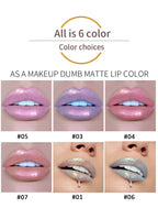 HANDAIYAN Best Seller Glitter Lip Gloss 6colors Moisturizing Mermaid Lip Glaze Waterproof Long Lasting Liquid Lip Stick Lootquake LLC