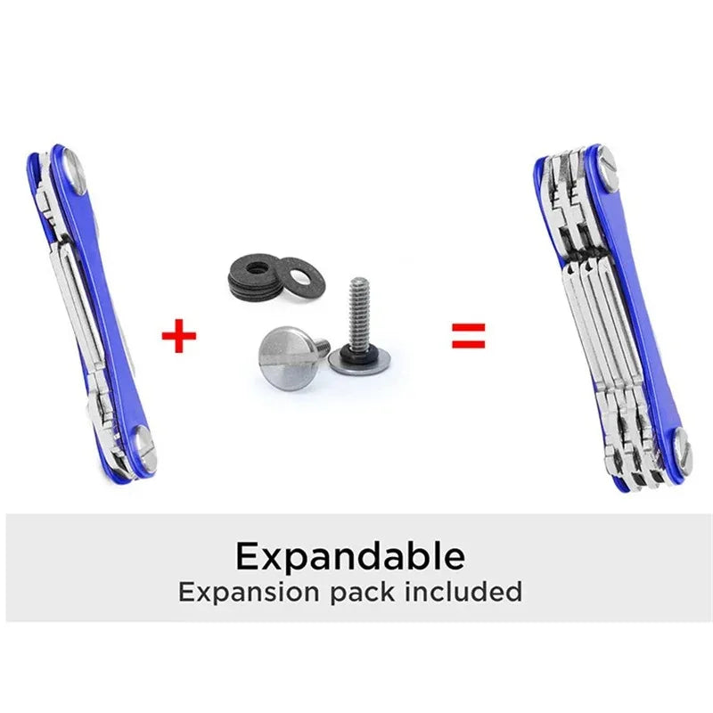 Smart key chain Mini Keychain Compact Key Decorative Holder Clip Home Storage Metal key Clip Aluminum Organizer Keychain Outdoor Lootquake LLC