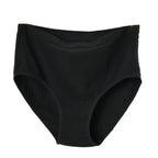 1pc Women's Cotton High Waist Panties – Vertical Stripe Plus Size Underwear Breathable Solid Lingerie Shorts Simple Lady Briefs