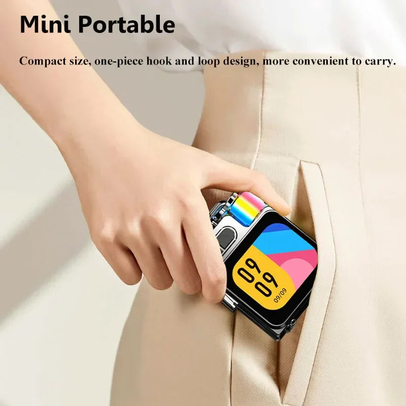 Smart Touch Screen Bluetooth Speaker Mini Portable Audio Player Wireless Handsfree Call MP3 Music Box Support TF Play APP Contro Lootquake LLC