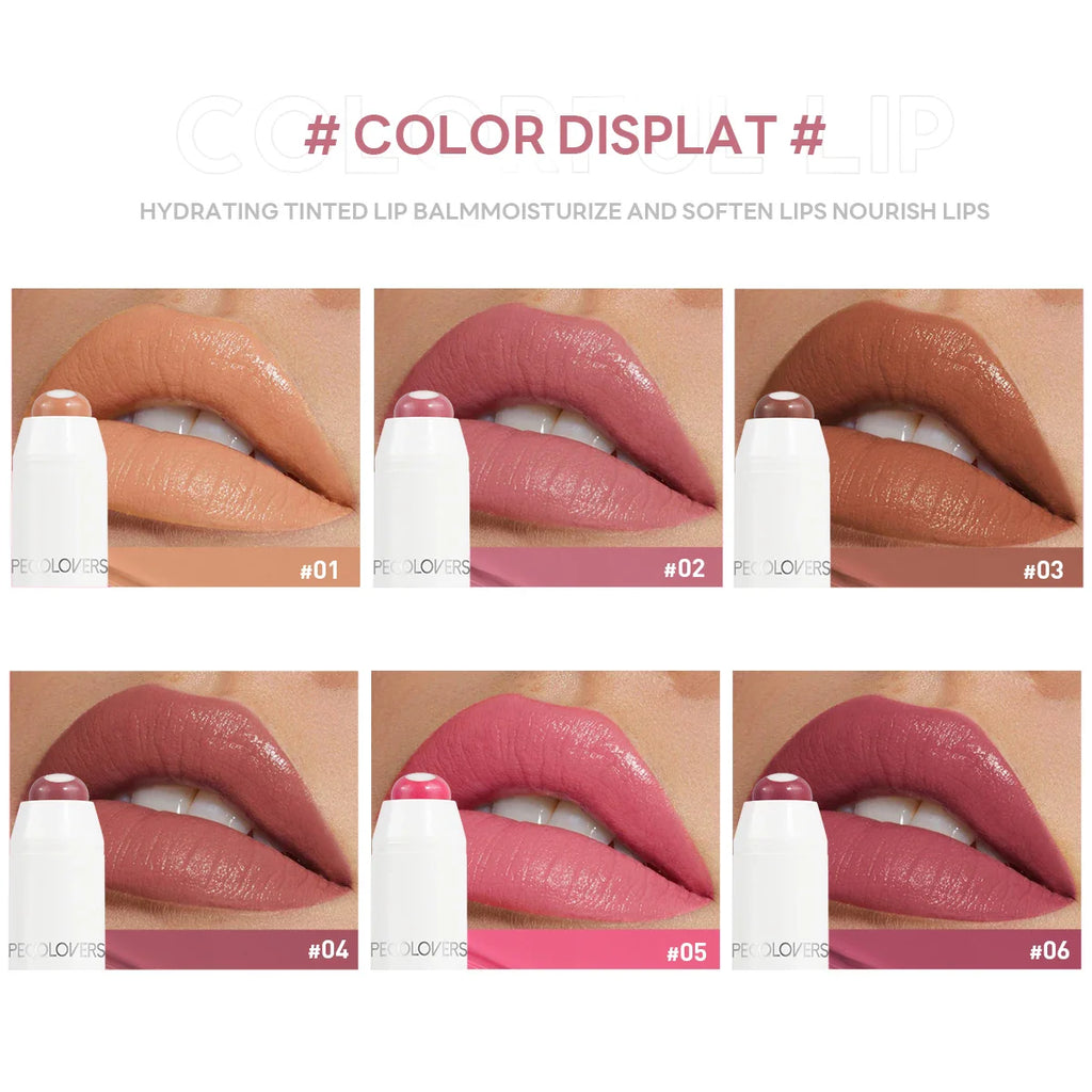6 Color Crayon Lipstick, Moisturizing Lipstick Long Lasting, Waterproof, Smooth, Sunscreen, Rich Effect Lootquake LLC