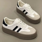 Sports shoes thick sole casual board shoes women 2024 new cowhide everything soft sole inside increase de training shoes Lootquake LLC