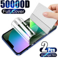 2Pcs Film for IPhone 12 13 Pro Max Mini Screen Protectors for IPhone 11 14 Pro XS Max X XR 6 6s 7 8 Plus SE Not Glass Anti-Scratch Eye-Protection HD Clear film Screen Protector Stevvex
