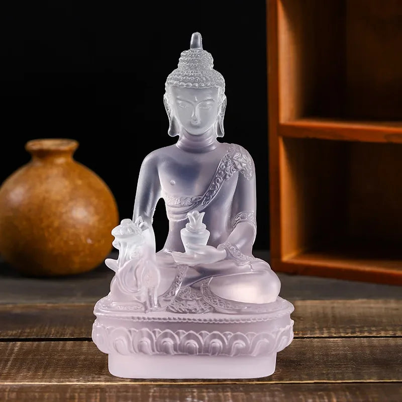 1pc, Resin Craft Home Decoration Buddha Statue Buddhism Sculpture Thailand Buddha Sculpture Zen Decor Ornaments Car Decoration Lootquake LLC