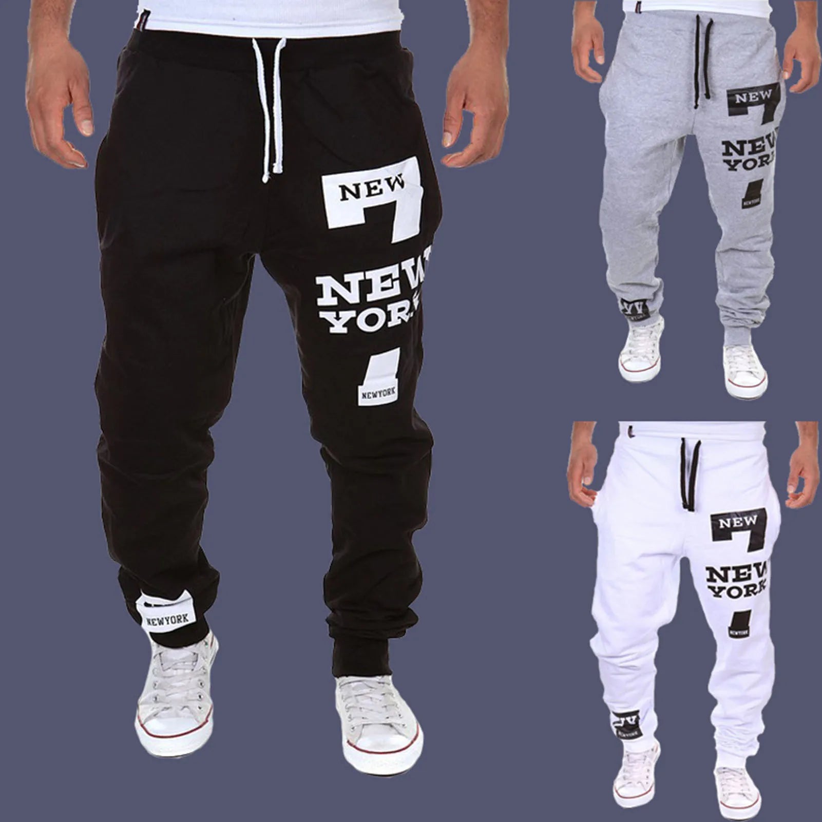 Men's Active Sweatpants Drawstring Elastic Waist - SJB-DIAMOND ELITES