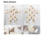 Baby Sleeping Bag Cute Flowers Print Toddler Sleepwear Walk Play Pajamas 2.5Tog Thick Winter Keep Warm Sleepsack 1-4 Years