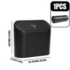 ABS square garbage bin, car mini garbage bin, suspended car dust storage box Lootquake LLC