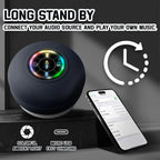 Waterproof Bluetooth Speaker with Colorful LED Lights, Strong Suction Cup & Phone Holder, Portable Mini Speaker for Outdoor/Show Lootquake LLC