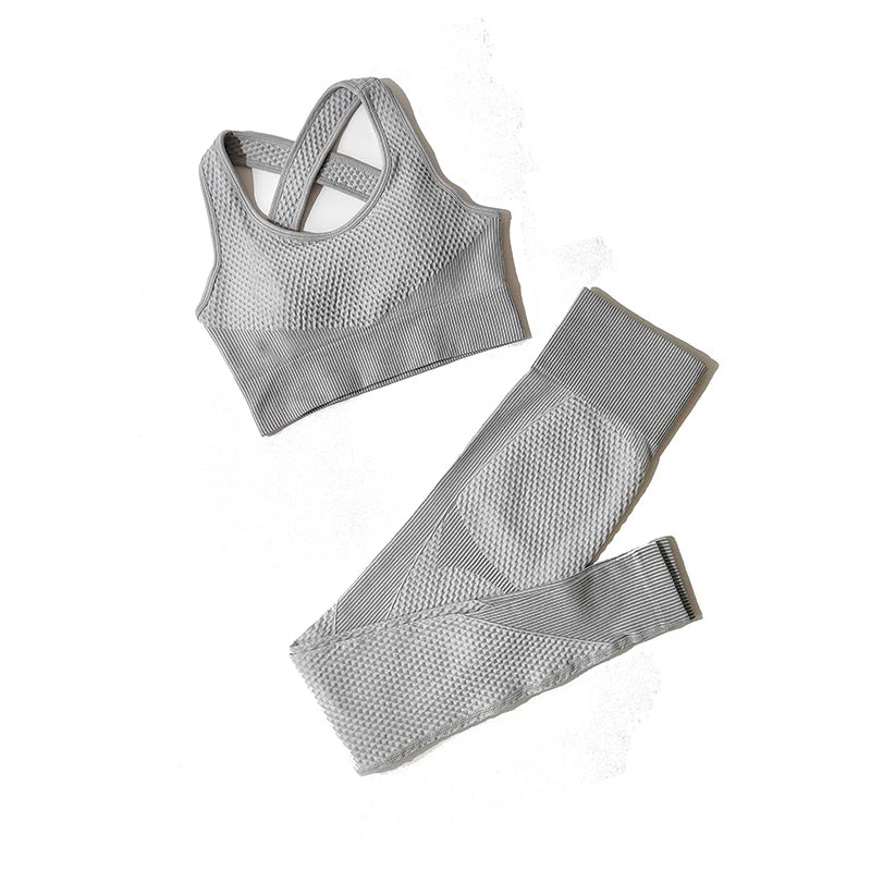 FlexFit Seamless Yoga Set: Comfy, Stylish, Versatile THRIXINE