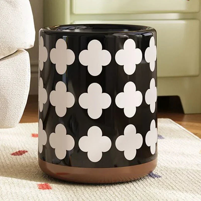 Trash Can Double Layer Large Trash Bin Living Room Modern Wastebasket Bedroom Kitchen Litter Bins Retro Garbage Bin Cleaning Lootquake LLC